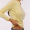 Abbie Lemon Pullover aus Merinowolle und Kaschmir mit Rundhalsausschnitt Abbie Lemon Pullover aus Merinowolle und Kaschmir mit Rundhalsausschnitt