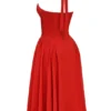 Adabella Italienisches Tomaten-Baumwoll-Halter-Sommerkleid Adabella Italienisches Tomaten-Baumwoll-Halter-Sommerkleid