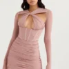 Adanna Blush Korsetts-Minikleid