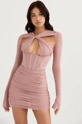 Adanna Blush Korsetts-Minikleid