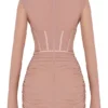 Adanna Blush Korsetts-Minikleid