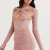 Adanna Blush Korsetts-Minikleid
