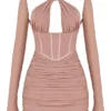 Adanna Blush Korsetts-Minikleid