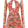 Adanna Korsett-Mini-Kleid mit Rosenprint Adanna Korsett-Mini-Kleid mit Rosenprint