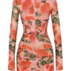 Adanna Korsett-Mini-Kleid mit Rosenprint Adanna Korsett-Mini-Kleid mit Rosenprint
