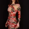 Adanna Korsett-Mini-Kleid mit Rosenprint Adanna Korsett-Mini-Kleid mit Rosenprint
