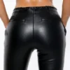 Adara Schwarze Hose aus veganem Leder Adara Schwarze Hose aus veganem Leder