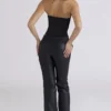 Adara Schwarze Hose aus veganem Leder Adara Schwarze Hose aus veganem Leder