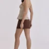 Adelise Mocha Minirock aus veganem Wildleder Adelise Mocha Minirock aus veganem Wildleder