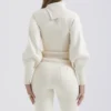 Adelita Pullover aus cremefarbener Kaschmirmischung Adelita Pullover aus cremefarbener Kaschmirmischung