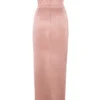 Adrienne – trägerloses Abendkleid aus Blush-Satin Adrienne – trägerloses Abendkleid aus Blush-Satin