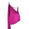 Aida Hot Pink Asymmetrisches Wickelkleid Aida Hot Pink Asymmetrisches Wickelkleid