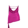 Aida Hot Pink Asymmetrisches Wickelkleid Aida Hot Pink Asymmetrisches Wickelkleid