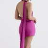 Aida Hot Pink Asymmetrisches Wickelkleid Aida Hot Pink Asymmetrisches Wickelkleid