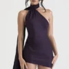 Aida Night Shade Asymmetrisches Wickelkleid Aida Night Shade Asymmetrisches Wickelkleid