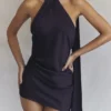 Aida Night Shade Asymmetrisches Wickelkleid Aida Night Shade Asymmetrisches Wickelkleid
