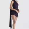 Aida Night Shade Asymmetrisches Wickelkleid Aida Night Shade Asymmetrisches Wickelkleid