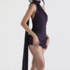 Aida Night Shade Asymmetrisches Wickelkleid Aida Night Shade Asymmetrisches Wickelkleid