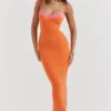 Aiza Flame Orange Maxikleid Aiza Flame Orange Maxikleid