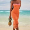 Aiza Flame Orange Maxikleid Aiza Flame Orange Maxikleid