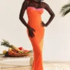 Aiza Flame Orange Maxikleid Aiza Flame Orange Maxikleid