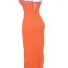Aiza Flame Orange Maxikleid Aiza Flame Orange Maxikleid