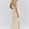 Akaia Champagne Wasserfall-Maxikleid Akaia Champagne Wasserfall-Maxikleid