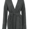 Alaia Strickjacke aus Kaschmirmischung in Anthrazit mit Gürtel Alaia Strickjacke aus Kaschmirmischung in Anthrazit mit Gürtel