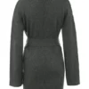 Alaia Strickjacke aus Kaschmirmischung in Anthrazit mit Gürtel Alaia Strickjacke aus Kaschmirmischung in Anthrazit mit Gürtel