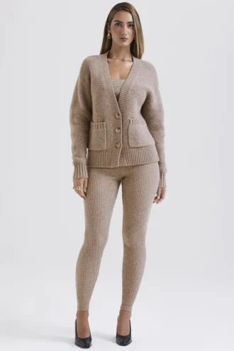 Alara Barley Chunky Strickjacke aus Naturwolle