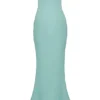 Alette Jade Satin-Maxikleid ohne Träger Alette Jade Satin-Maxikleid ohne Träger