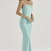 Alette Jade Satin-Maxikleid ohne Träger Alette Jade Satin-Maxikleid ohne Träger