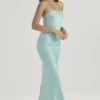 Alette Jade Satin-Maxikleid ohne Träger Alette Jade Satin-Maxikleid ohne Träger