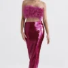 Alexis Hot Pink Pailletten-Maxirock Alexis Hot Pink Pailletten-Maxirock