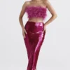 Alexis Hot Pink Pailletten-Maxirock Alexis Hot Pink Pailletten-Maxirock