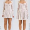 Alice Vintage-Minikleid aus cremefarbener Spitze Alice Vintage-Minikleid aus cremefarbener Spitze