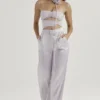 Alivia Graue Satin-Hose Alivia Graue Satin-Hose