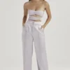 Alivia Graue Satin-Hose Alivia Graue Satin-Hose
