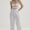 Alivia Graue Satin-Hose Alivia Graue Satin-Hose