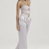 Alivia Graue Satin-Hose Alivia Graue Satin-Hose