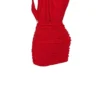 Aliza Cherry gerafftes Minikleid Aliza Cherry gerafftes Minikleid