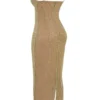Alondra Cafe Au Lait Maxikleid mit Perlenstickerei – Limited Edition Alondra Cafe Au Lait Maxikleid mit Perlenstickerei – Limited Edition