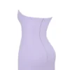 Alyssa Orchid Crepe Plunge Minikleid Alyssa Orchid Crepe Plunge Minikleid