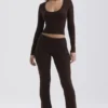 Ama Hose aus Kaschmirmischung in Schokoladenbraun Ama Hose aus Kaschmirmischung in Schokoladenbraun