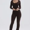 Ama Hose aus Kaschmirmischung in Schokoladenbraun Ama Hose aus Kaschmirmischung in Schokoladenbraun