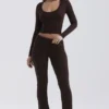 Ama Hose aus Kaschmirmischung in Schokoladenbraun Ama Hose aus Kaschmirmischung in Schokoladenbraun