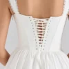 Amara Weißes Midi-Korsetts-Kleid aus Stretch-Baumwolle Amara Weißes Midi-Korsetts-Kleid aus Stretch-Baumwolle