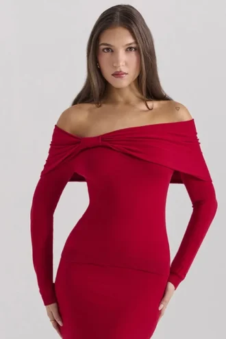 Amaryllis Holly Red Pullover aus Kaschmirmischung