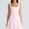 Amelie Ballerina Pink Stretch-Crêpe-Minikleid Amelie Ballerina Pink Stretch-Crêpe-Minikleid