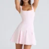 Amelie Ballerina Pink Stretch-Crêpe-Minikleid Amelie Ballerina Pink Stretch-Crêpe-Minikleid